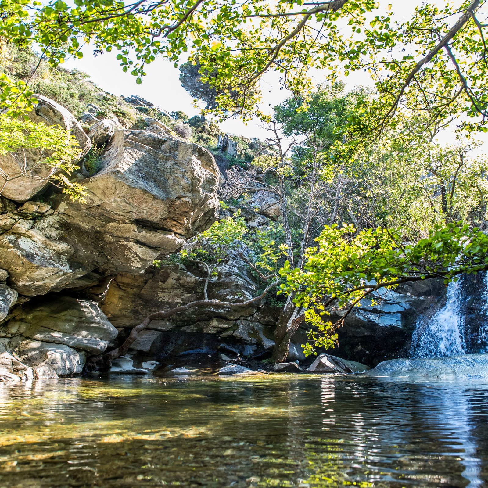 Pythara Waterfalls Andros