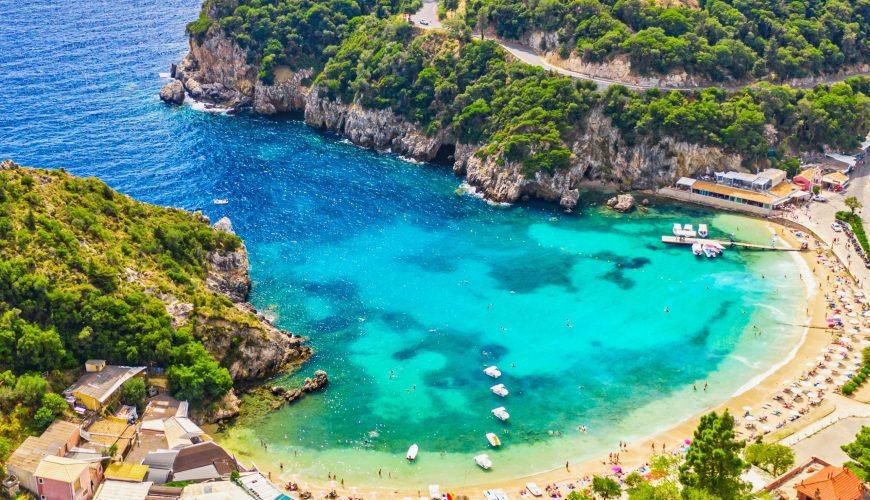 Paleokastritsa,Beach Corfu