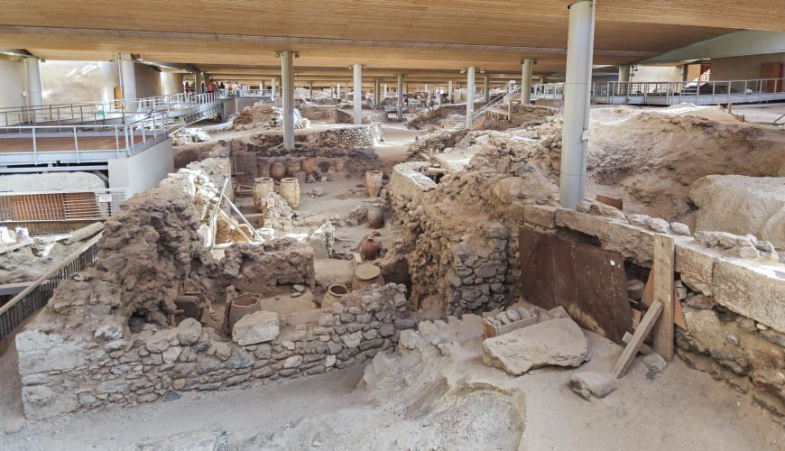 Akrotiri Archaeological Site Santorini