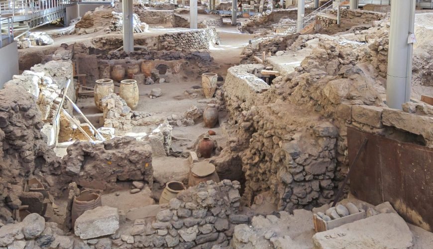 Akrotiri Archaeological Site Santorini