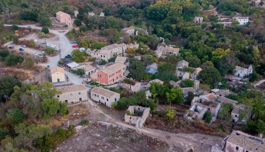 Old,Perithia,,Corfu